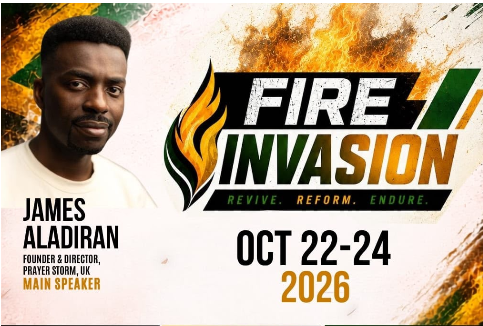 Fire Invasion — Revive. Reform. Endure. with James Aladiran, October 22-24, 2026